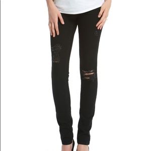 Motherhood Maternity JS Black Distressed Skinny